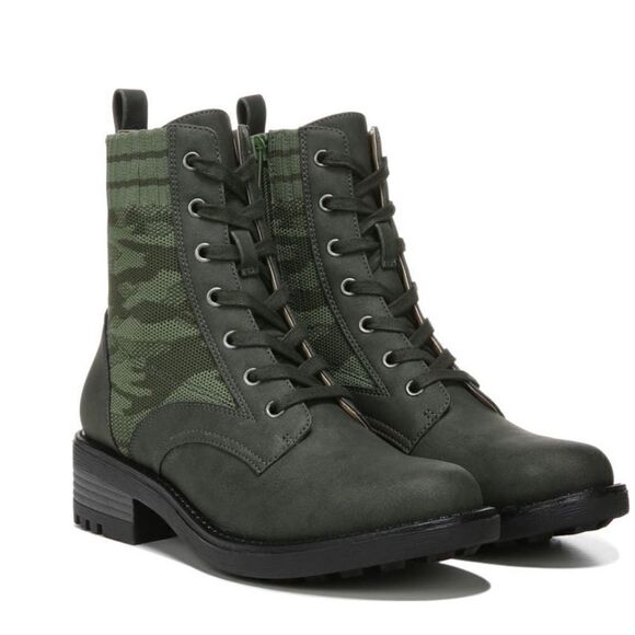 LIFESTRIDE Knockout Lace-Up Combat Boot, Comfort Boot, Green Olive, Size 8, NWT - Picture 12 of 16